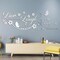 Live Laugh Love Mirror Decal, Inspirational Wall Stencils Peel and Stick Quotes, Decorative Wall Stickers Decor Living Room, Motivational Sayings Words for Bedroom Home Wall Art, Silver
